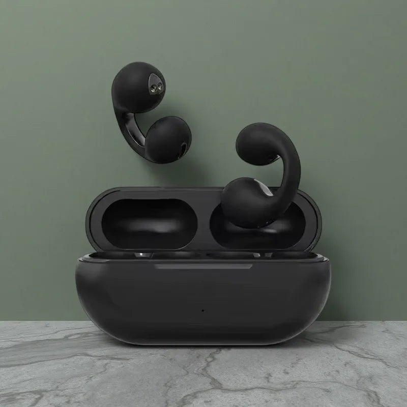 Audífonos de Conducción Ósea T75 - Bluetooth Inalámbricos Deportivos, Resistentes al Agua