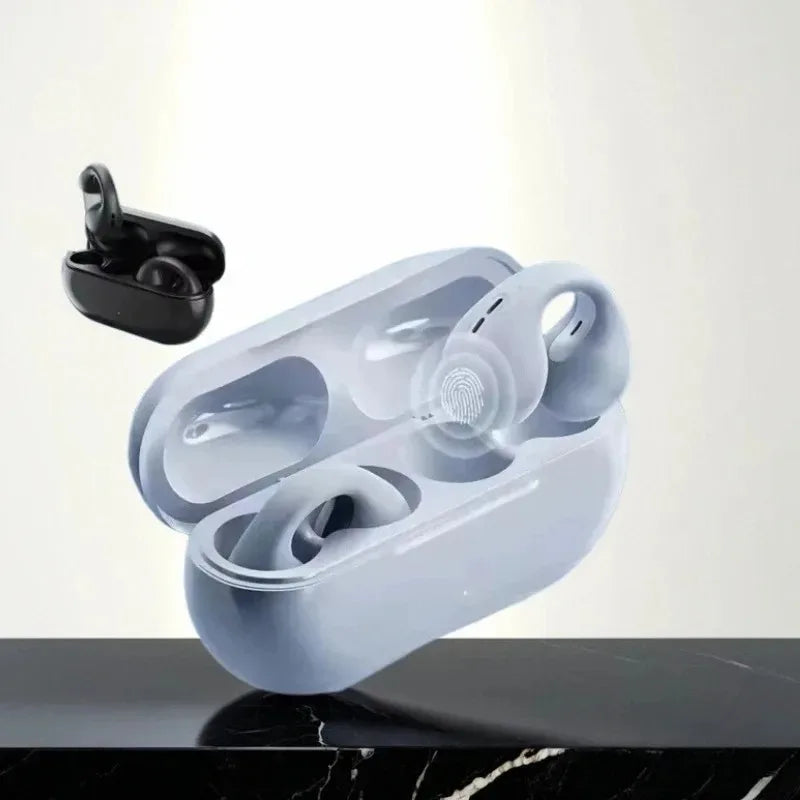 Audífonos de Conducción Ósea T75 - Bluetooth Inalámbricos Deportivos, Resistentes al Agua
