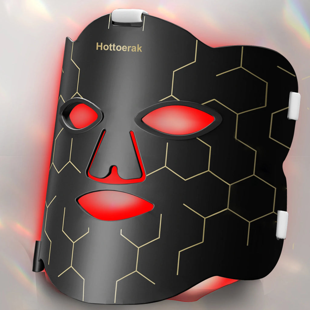 Máscara Facial LED de Silicona con Terapia de Luz Roja – Cuello y Rostro